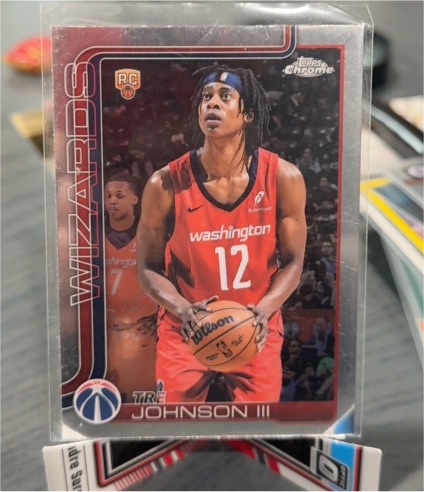 2025-26 Topps Chrome #256 Tre Johnson III — front