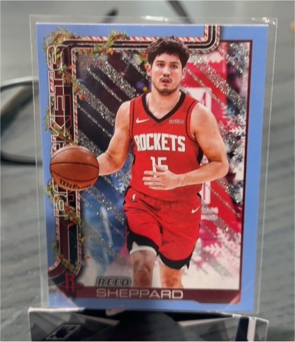 2025-26 Topps Holiday #H143 Reed Sheppard — front