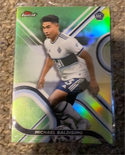 2022 Topps Finest MLS #22 Michael Baldisimo RC — front