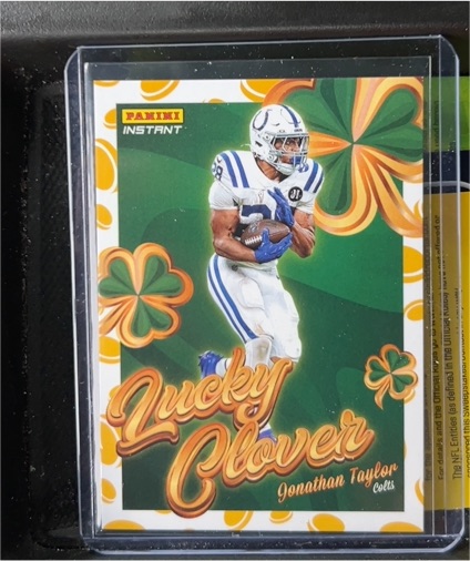 2025 Panini Instant #6 Jonathan Taylor Lucky Clover — front