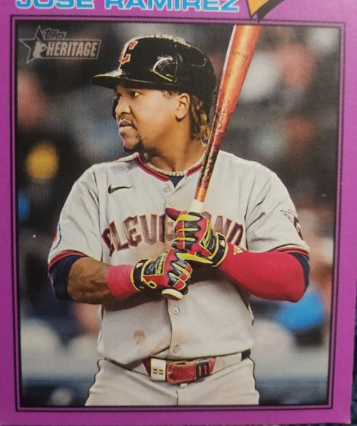 2026 Topps Heritage #52 Jose Ramirez — front