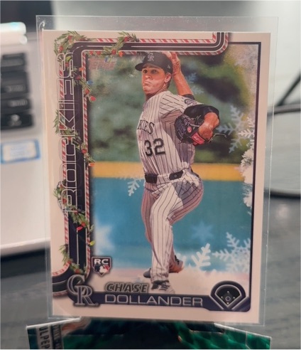 2025 Topps Holiday #H130 Chase Dollander — front