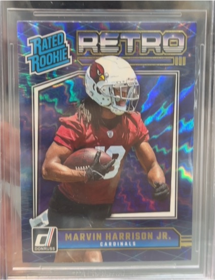 2024 Donruss #4 Marvin Harrison Jr. Rated Rookie Retro — front