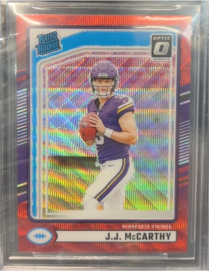 2024 Panini Donruss Optic Preview #303 J.J. McCarthy — front