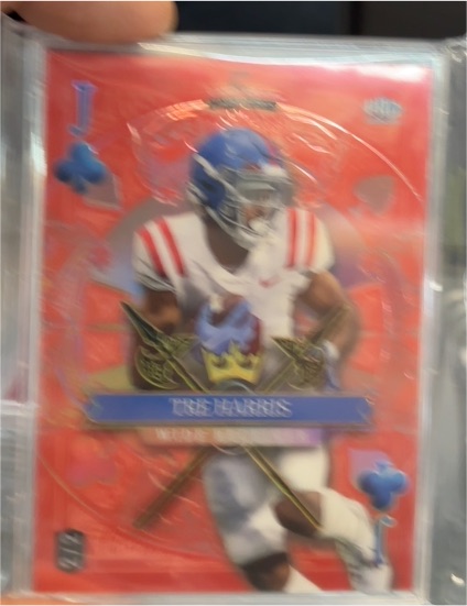 2024 Wild Card 5 Card Draw #Jack of Clubs Tre Harris — front