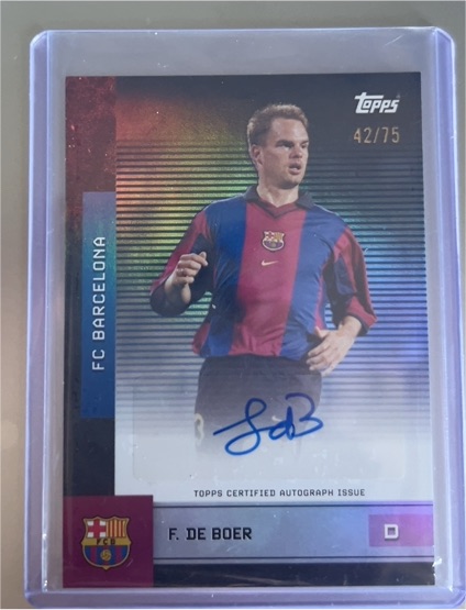 2025 Topps FC Barcelona #42/75 Frank de Boer — front