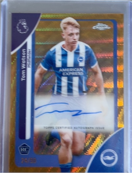 2026 Topps Chrome Premier League #44 Tom Watson — front