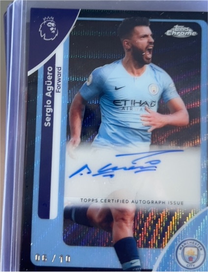 2025 Topps Chrome Premier League #10 Sergio Aguero — front