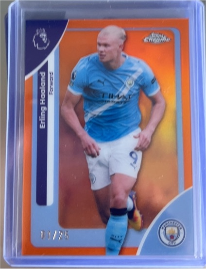 2026 Topps Chrome Premier League #125 Erling Haaland — front