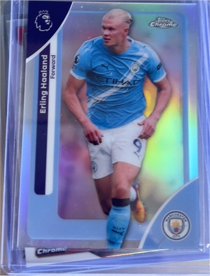 2026 Topps Chrome Premier League #125 Erling Haaland — front