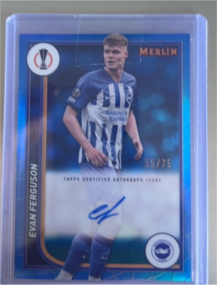 2023-24 Topps Merlin UEFA Club Competitions #AU-EF Evan Ferguson — front