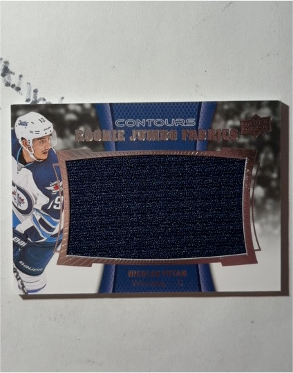 2015-16 Upper Deck Contours Rookie Jumbo Fabrics #RJJ-NP Nicolas Petan — front