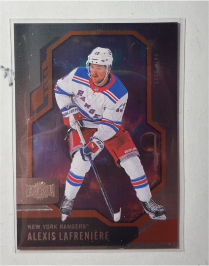 2024-25 UD SkyBox Metal Universe #95 Alexis Lafreniere — front