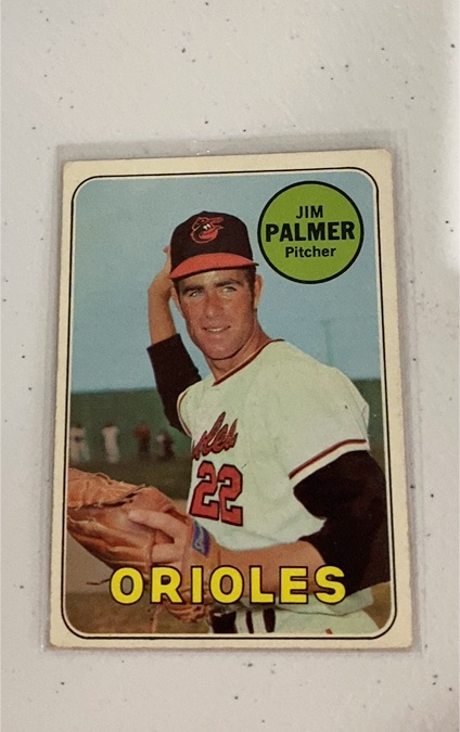 1969 Topps #573 Jim Palmer — front