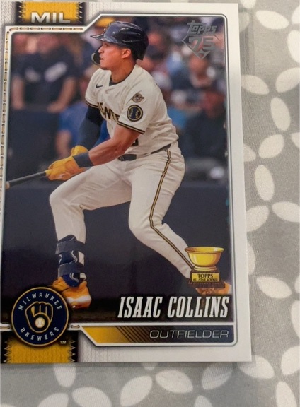 2026 Topps Series 1 #202 Isaac Collins — front