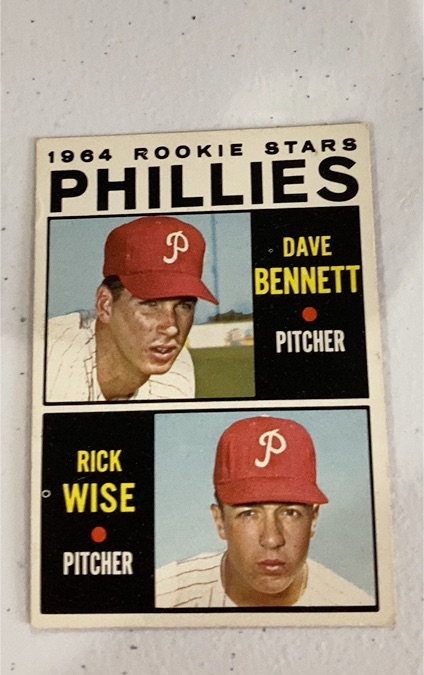 1964 Topps #561 Dave Bennett Rick Wise Phillies Rookie Stars — front