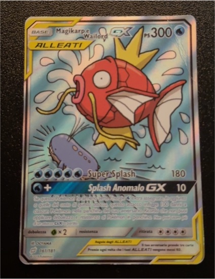 2019 Pokemon Team Up #161 Magikarp & Wailord GX — front