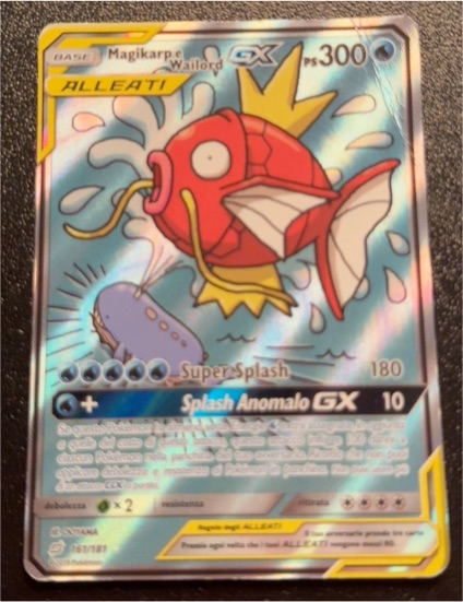 2019 Pokémon Team Up #161 Magikarp & Wailord GX — front