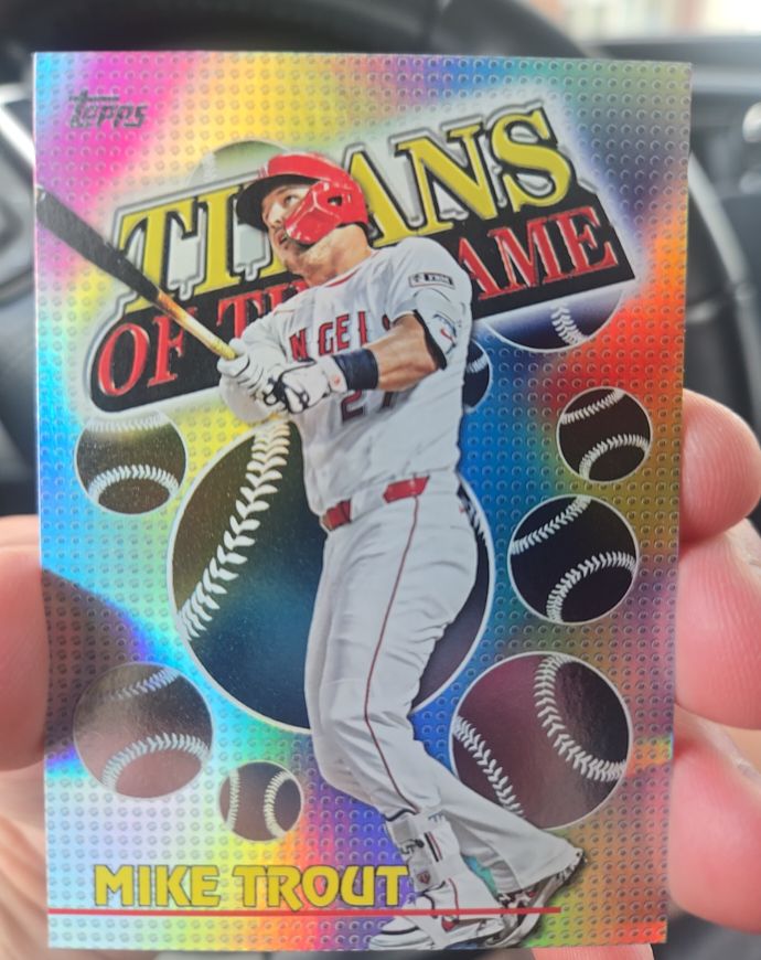 2026 Topps Series 1 #TOG-2 Mike Trout Titans of the Game Insert — front