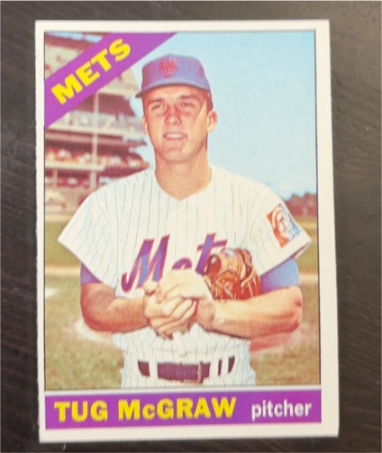 1966 Topps #124 Tug McGraw — front