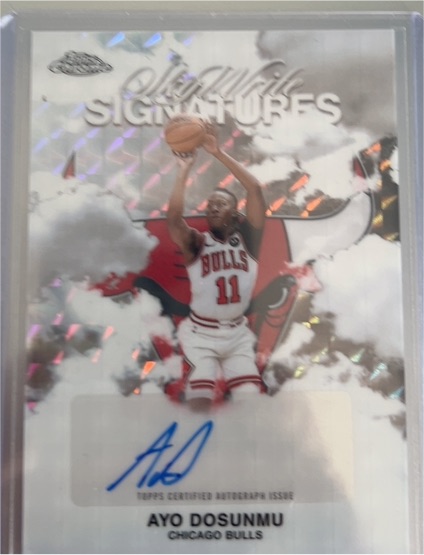 2025-26 Topps Chrome Sky-Write Signatures #SWS-AD Ayo Dosunmu — front