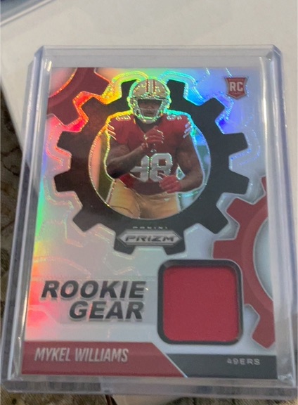 2025 Panini Prizm Rookie Gear #RGR-MWS Mykel Williams — front