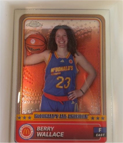 2024 Topps Chrome McDonald's All American #62 Berry Wallace — front