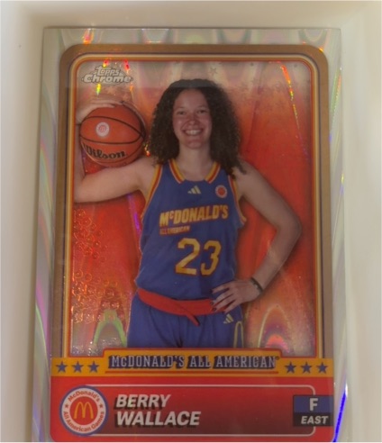2024 Topps Chrome McDonald's All American #62 Berry Wallace — front