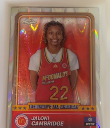2024 Topps Chrome McDonald's All American #64 Jaloni Cambridge — front