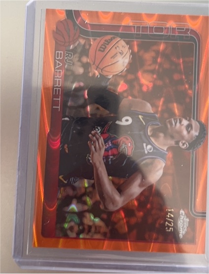 2025-26 Topps Chrome #225 RJ Barrett — front