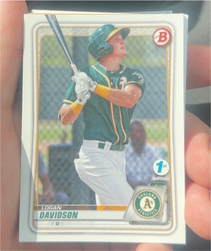 2020 Bowman Paper Prospects #BP-88 Logan Davidson — front
