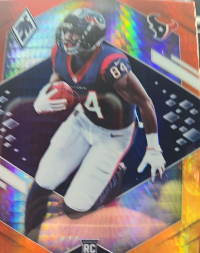 2021 Panini Phoenix #127 Nico Collins Fire Burst Rookie — front