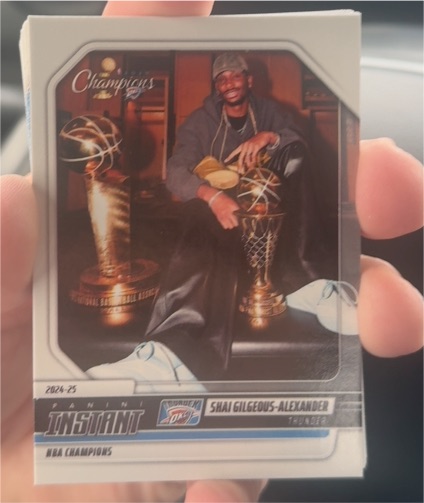 2024-25 Panini Instant NBA Champions #30 Shai Gilgeous-Alexander — front