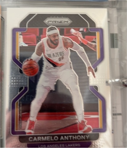 2021-22 Panini Prizm #11 Carmelo Anthony Los Angeles Lakers — front