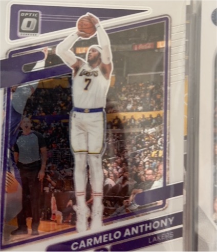 2021-22 Donruss Optic #109 Carmelo Anthony Los Angeles Lakers — front
