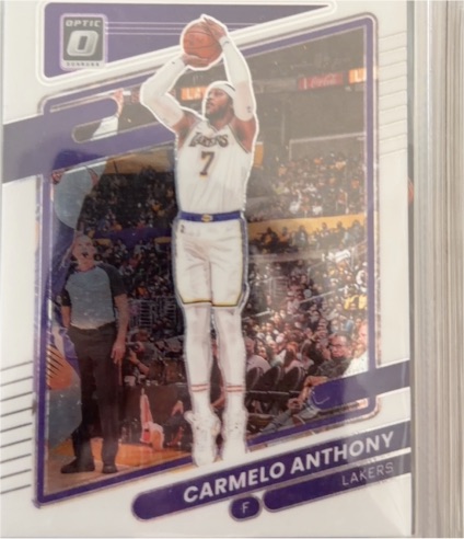 2021-22 Panini Donruss Optic #109 Carmelo Anthony — front