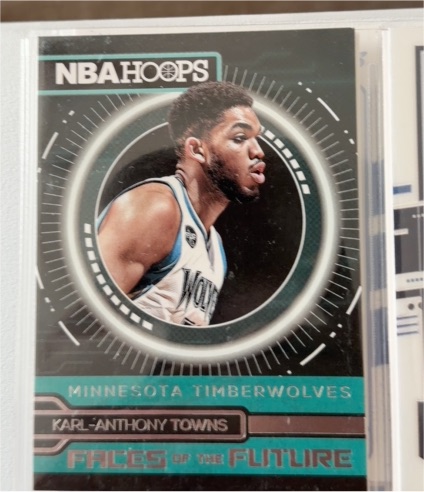 2016-17 Panini NBA Hoops #1 Karl-Anthony Towns Faces of the Future — front