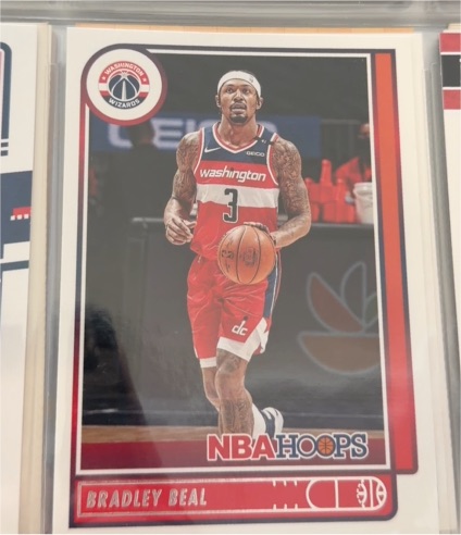 2021-22 Panini NBA Hoops #100 Bradley Beal — front