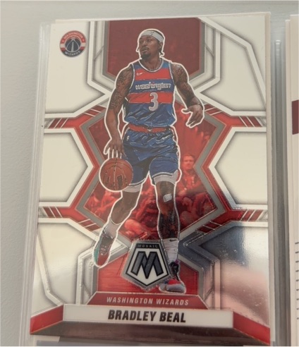 2021-22 Panini Mosaic #191 Bradley Beal Washington Wizards — front