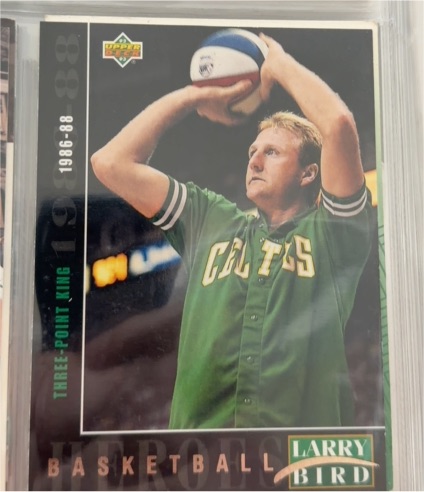 1992-93 Upper Deck Basketball Heroes #24 Larry Bird — front