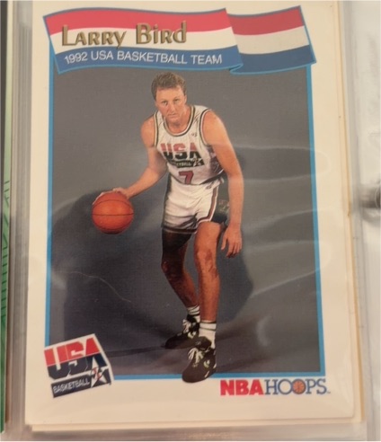 1992 NBA Hoops #52 Larry Bird — front