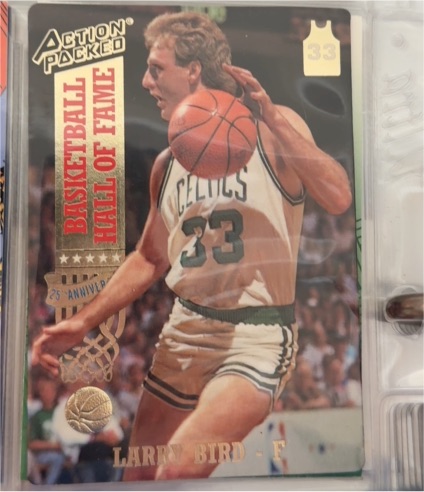 1993 Action Packed Basketball Hall of Fame #33 Larry Bird — front