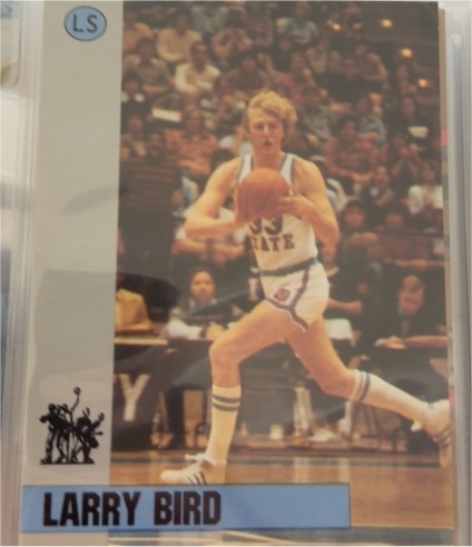 1991 Little Sun John R. Wooden Award #9 Larry Bird — front