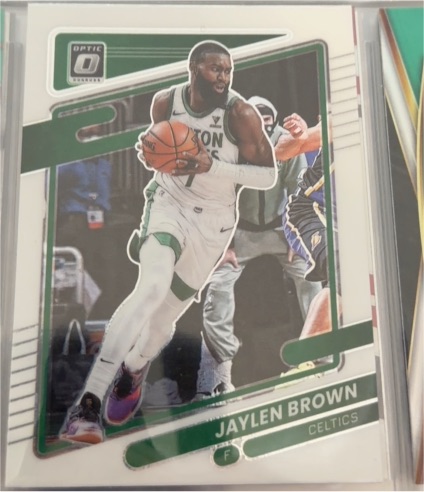 2021-22 Panini Donruss Optic #19 Jaylen Brown — front