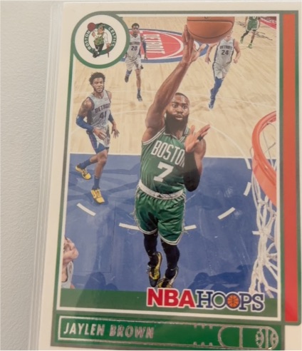 2021-22 Panini NBA Hoops #9 Jaylen Brown — front