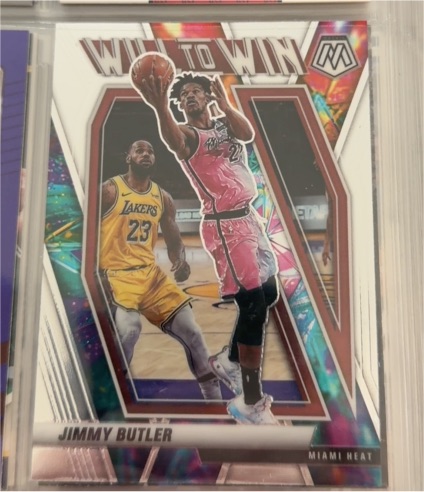 2020-21 Panini Mosaic #4 Jimmy Butler Will to Win — front