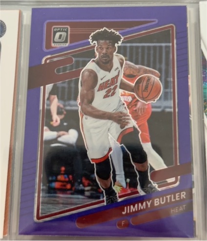 2021-22 Panini Donruss Optic #8 Jimmy Butler Purple Prizm — front