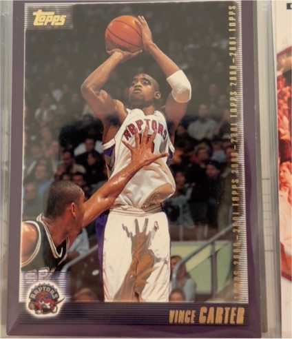 2000-01 Topps #50 Vince Carter — front