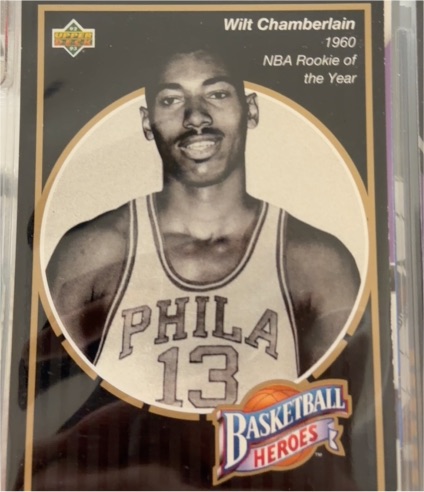 1992-93 Upper Deck Basketball Heroes #12 Wilt Chamberlain — front