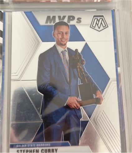 2019-20 Panini Mosaic MVPs #299 Stephen Curry — front